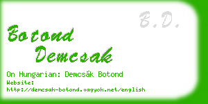 botond demcsak business card